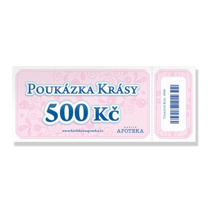 Dárková poukázka 500 Kč od Havlíkovy apotéky